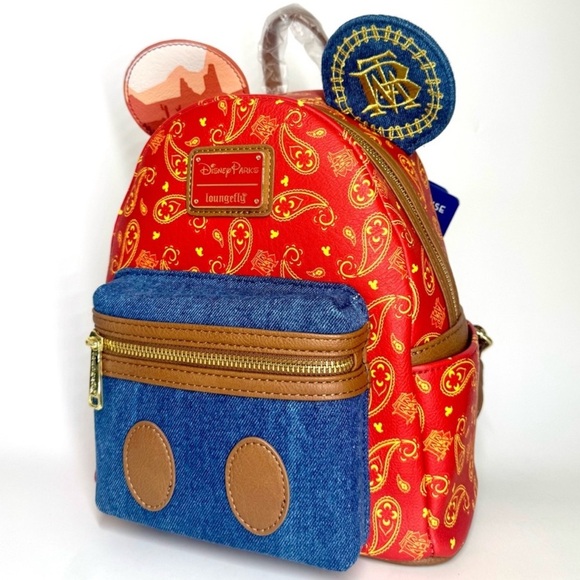 Main Attraction Loungefly Mini Backpack Big Thunder Mountain Railroad Disney - Picture 1 of 10